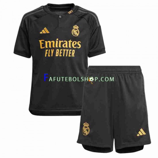 Camisa 3 Real Madrid 2023-2024 manga curta ,infantil