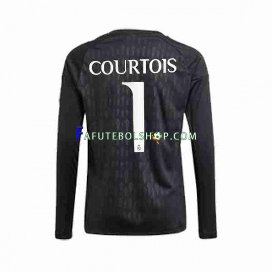 Camisa Goleiro 2 Real Madrid Thibaut Courtois 1 2023-2024 manga longa ,Masculino