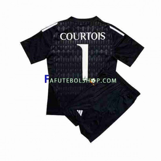 Camisa Goleiro 2 Real Madrid Thibaut Courtois 1 2023-2024 manga curta ,infantil