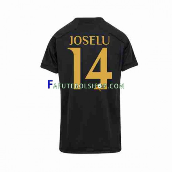 Camisa 3 Real Madrid Joselu 14 2023-2024 manga curta ,Masculino