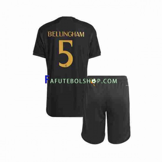 Camisa 3 Real Madrid Jude Bellingham 5 2023-2024 manga curta ,infantil