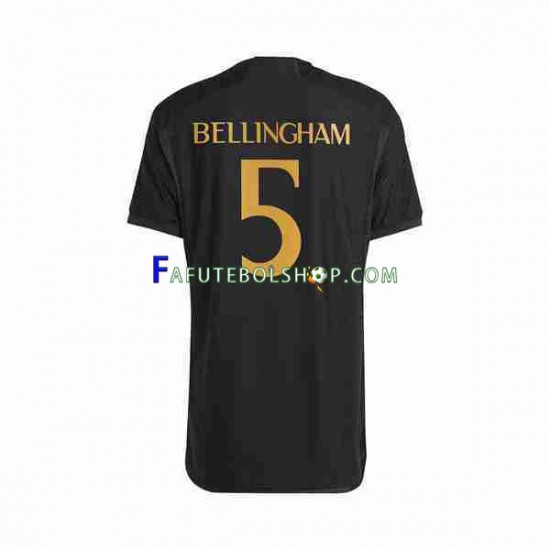 Camisa 3 Real Madrid Jude Bellingham 5 2023-2024 manga curta ,Masculino