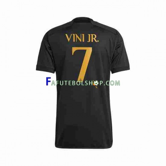 Camisa 3 Real Madrid Vini Jr 7 2023-2024 manga curta ,Masculino