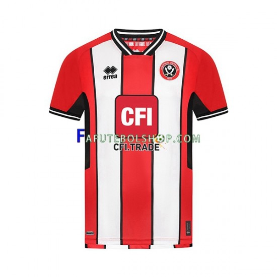 Camisa 1 Sheffield United 2023-2024 manga curta ,Masculino