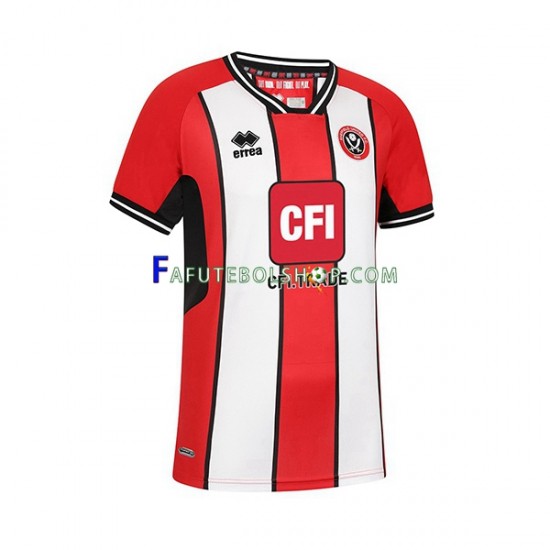 Camisa 1 Sheffield United 2023-2024 manga curta ,Masculino