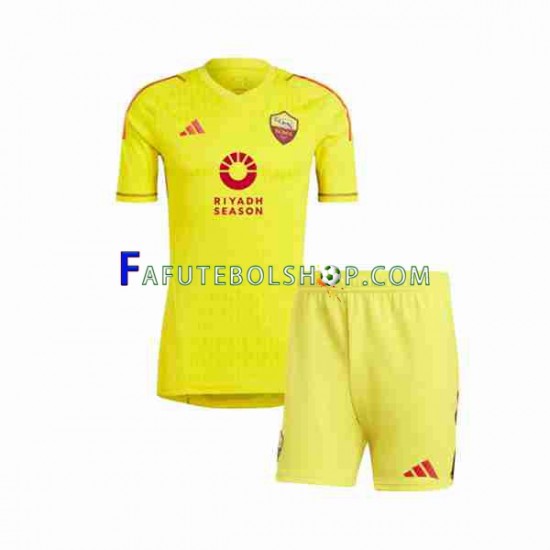 Camisa Goleiro 1 AS Roma 2023-2024 manga curta ,infantil