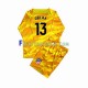 Camisa Goleiro Atlético de Madrid Laranja Jan Oblak 13 2023-2024 manga longa ,infantil