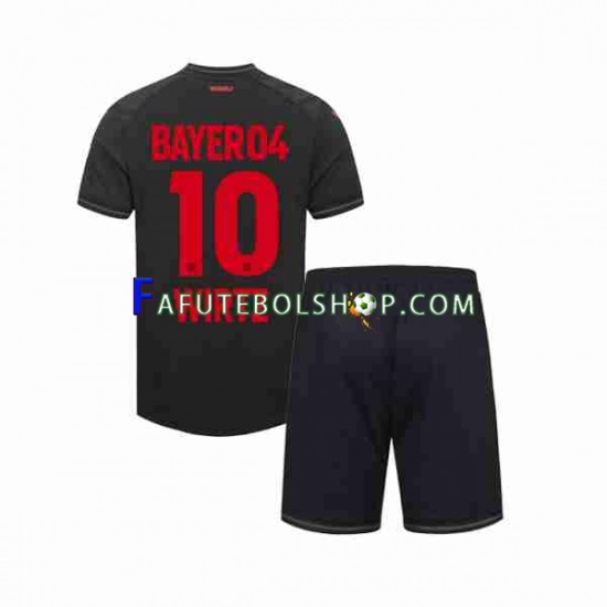 Camisa 1 Bayer Leverkusen Florian Wirtz 10 2023-2024 manga curta ,infantil