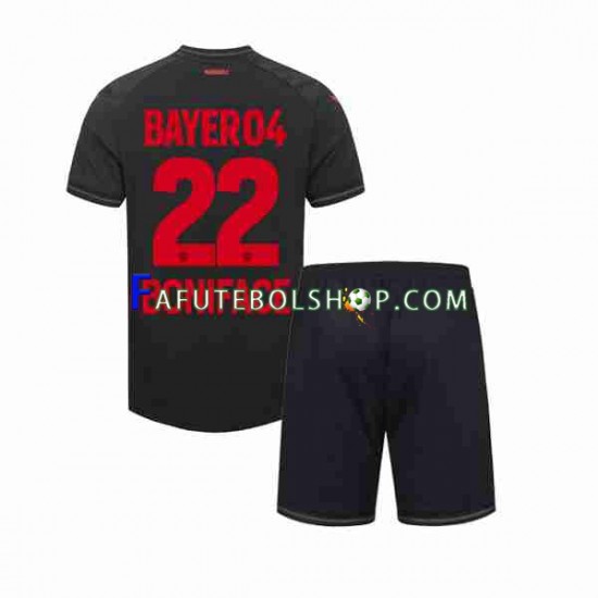 Camisa 1 Bayer Leverkusen Victor Boniface 22 2023-2024 manga curta ,infantil