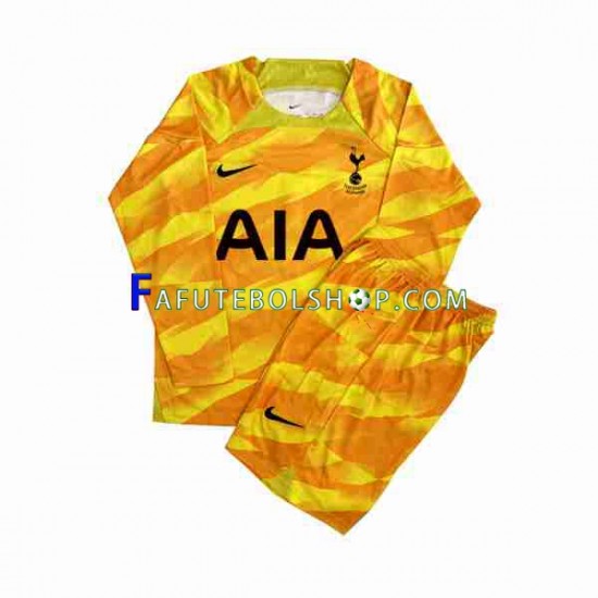 Camisa Goleiro 2 Tottenham Hotspur Laranja 2023-2024 manga longa ,infantil