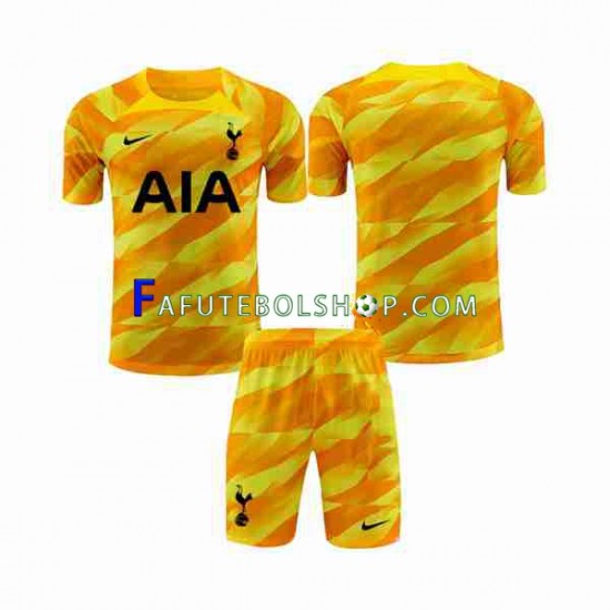 Camisa Goleiro 2 Tottenham Hotspur Laranja 2023-2024 manga curta ,infantil