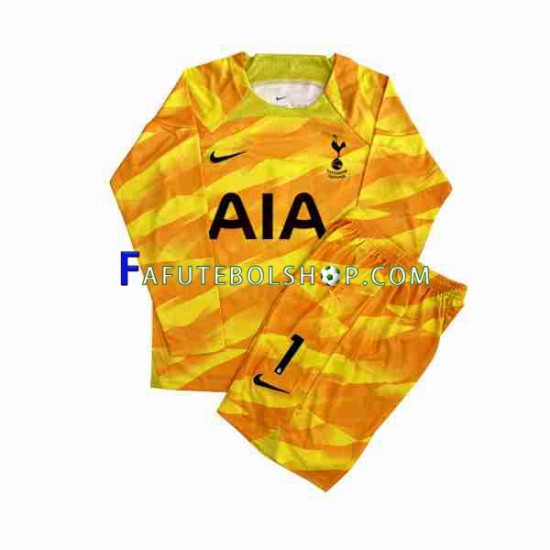 Camisa Goleiro 2 Tottenham Hotspur Laranja Hugo 2023-2024 manga longa ,infantil