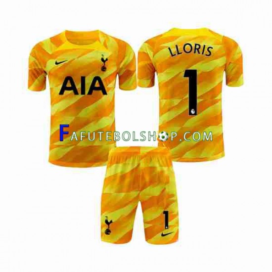 Camisa Goleiro 2 Tottenham Hotspur Laranja Hugo 2023-2024 manga curta ,infantil