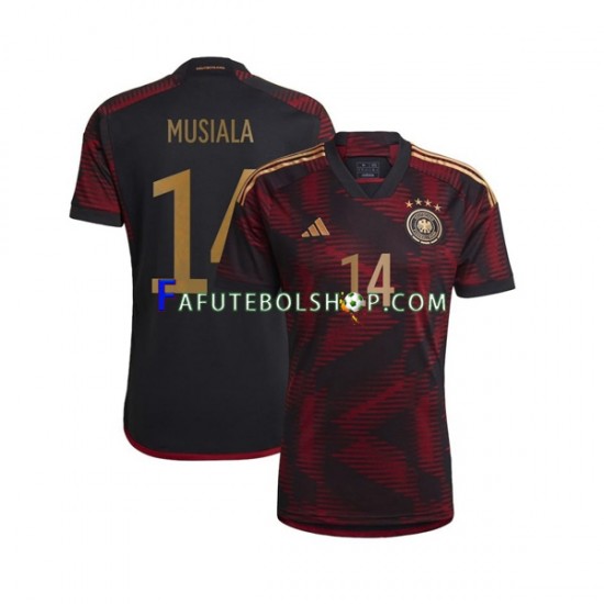 Camisa 2 Alemanha Musiala 14  Copa Do Mundo 2022 manga curta ,Masculino