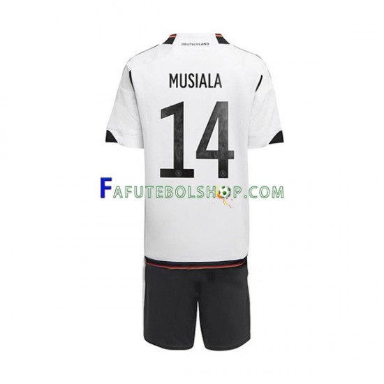 Camisa 1 Alemanha Musiala 14  Copa Do Mundo 2022 manga curta ,infantil