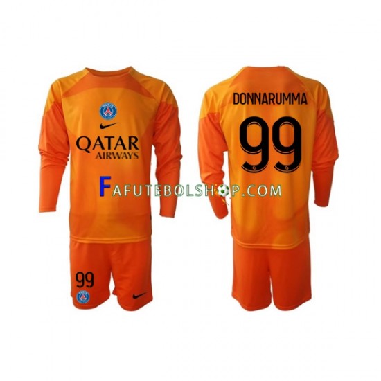 Camisa Goleiro 2 Paris Saint Germain Donnarumma 99  2022-2023 manga longa ,infantil