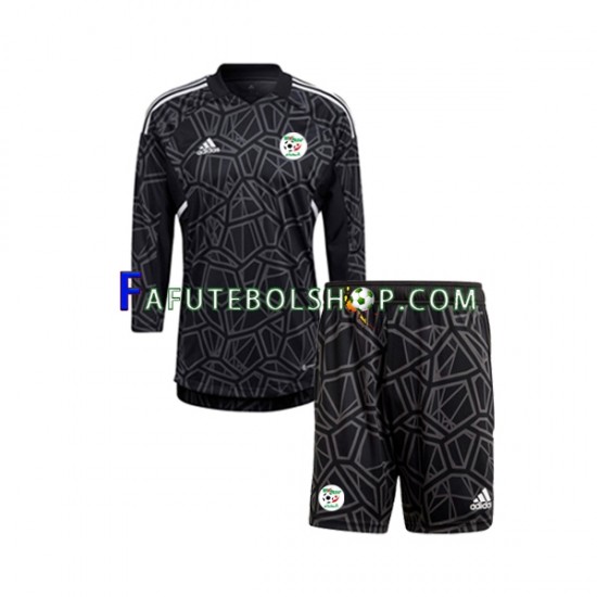 Camisa Goleiro 1 Argélia  2022 manga longa ,infantil