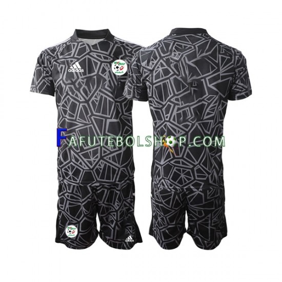 Camisa Goleiro 1 Argélia  2022 manga curta ,infantil