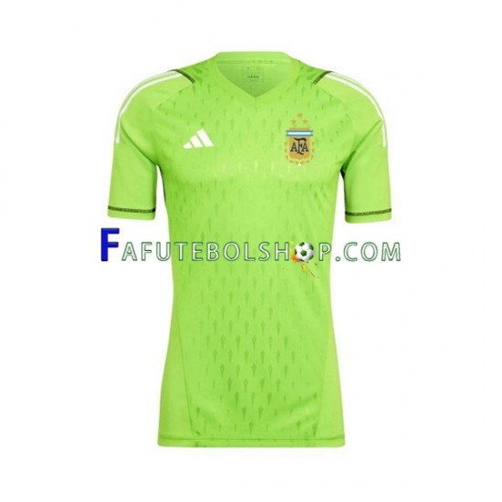 Camisa Goleiro 1 Argentina  Copa Do Mundo 2022 manga curta ,Masculino