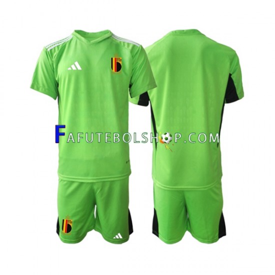 Camisa Goleiro 1 Bélgica  2021-2022 manga curta ,infantil