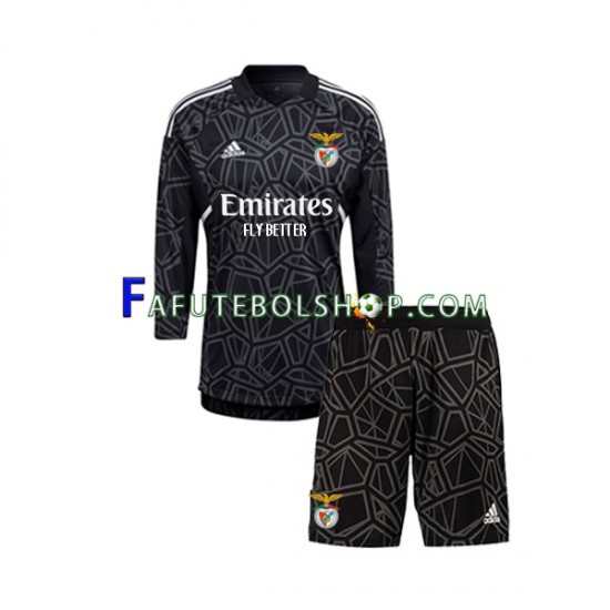 Camisa Goleiro 2 Benfica  2022-2023 manga longa ,infantil