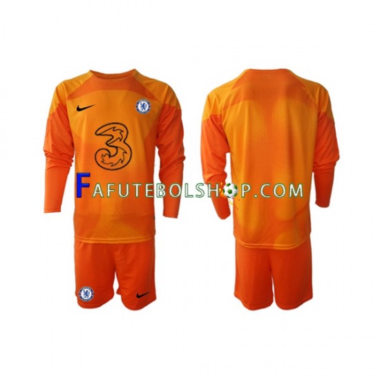 Camisa Goleiro 1 Chelsea  2022-2023 manga longa ,infantil