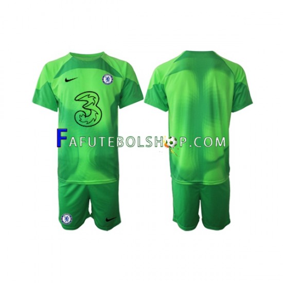 Camisa Goleiro 3 Chelsea  2022-2023 manga curta ,infantil