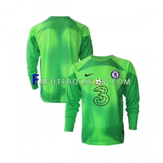 Camisa Goleiro 3 Chelsea  2022-2023 manga longa ,Masculino