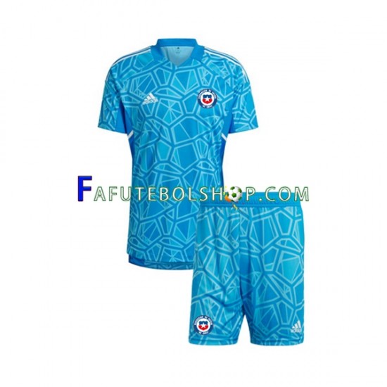 Camisa Goleiro 1 Chile  2022 manga curta ,infantil