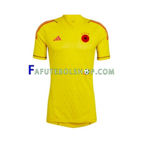 Camisa Goleiro 2 Alemanha  Copa Do Mundo 2022 manga curta ,Masculino