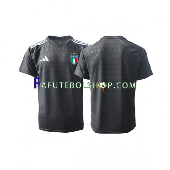 Camisa Goleiro 2 Itália  2023 manga curta ,Masculino