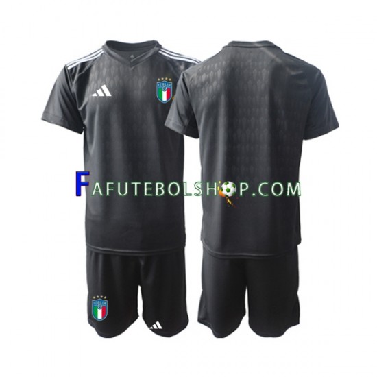 Camisa Goleiro 2 Itália  2023 manga curta ,infantil