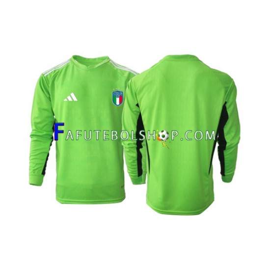 Camisa Goleiro 1 Itália  2023 manga longa ,Masculino