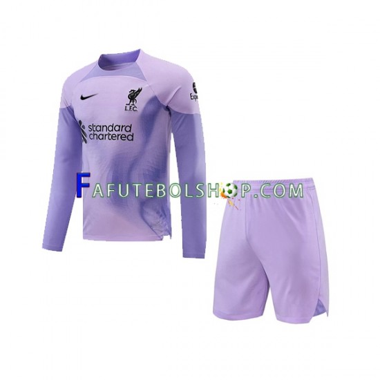 Camisa Goleiro 1 Liverpool  2022-2023 manga longa ,infantil