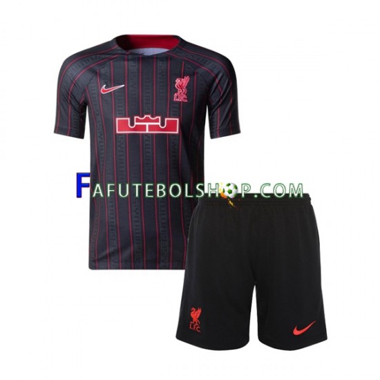 Camisa 1 Liverpool x LeBron James  2022-2023 manga curta ,infantil