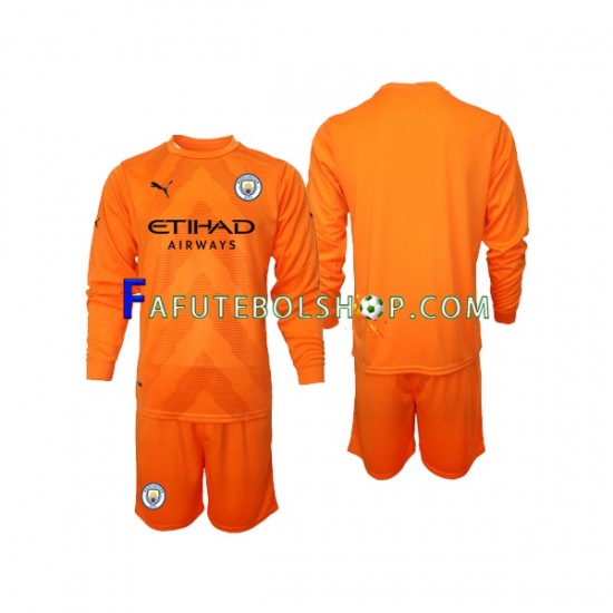 Camisa Goleiro 3 Manchester City  2022-2023 manga longa ,infantil