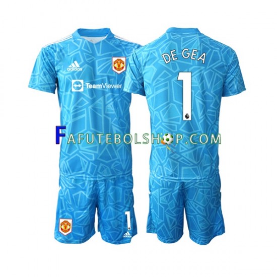 Camisa Goleiro 1 Manchester United DE GEA 1  2022-2023 manga curta ,infantil