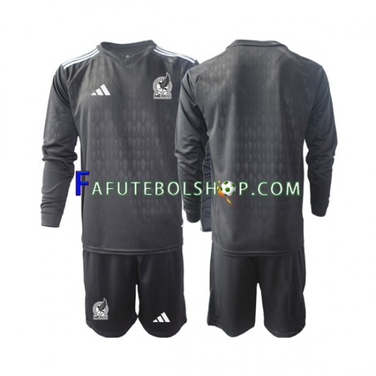 Camisa Goleiro 1 México  2022 manga longa ,infantil