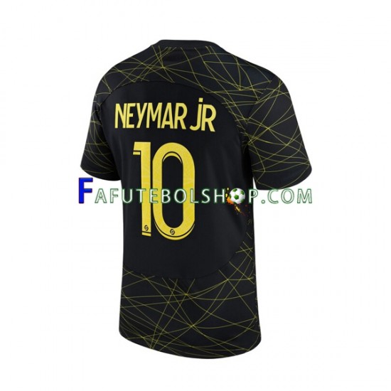 Camisa 4 Paris Saint Germain Neymar JR 10  2022-2023 manga curta ,Masculino