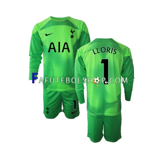 Camisa Goleiro 2 Tottenham Hotspur Hugo Lloris 1  2022-2023 manga longa ,infantil