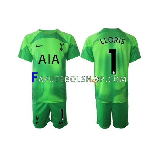 Camisa Goleiro 2 Tottenham Hotspur Hugo Lloris 1  2022-2023 manga curta ,infantil