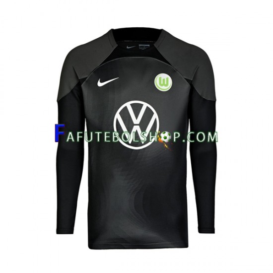 Camisa Goleiro 1 VfL Wolfsburg  2022-2023 manga longa ,Masculino