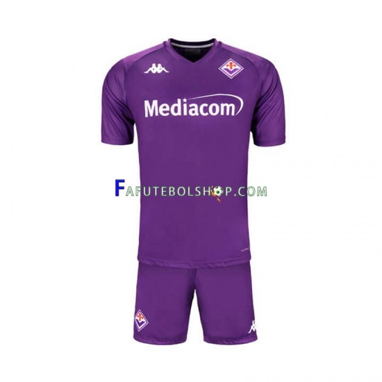 Camisa 1 ACF Fiorentina 2024-2025 manga curta ,infantil