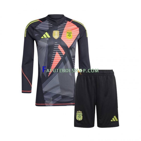 Camisa Goleiro 1 Argentina 2024 manga longa ,infantil