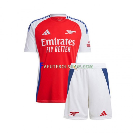 Camisa 1 Arsenal 2024-2025 manga curta ,infantil