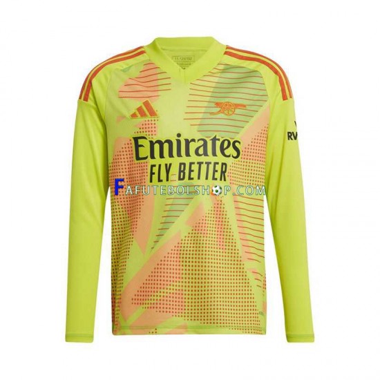 Camisa Goleiro 1 Arsenal 2024-2025 manga longa ,Masculino