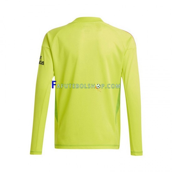 Camisa Goleiro 1 Arsenal 2024-2025 manga longa ,Masculino