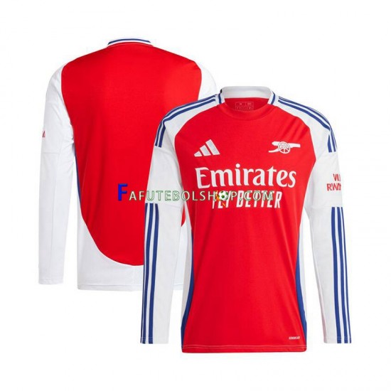 Camisa 1 Arsenal 2024-2025 manga longa ,Masculino