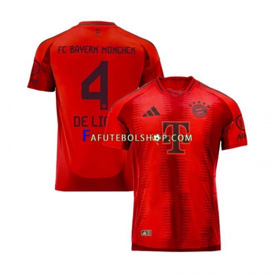 Camisa 1 Bayern de Munique Matthijs de Ligt 4 2024-2025 manga curta ,Masculino