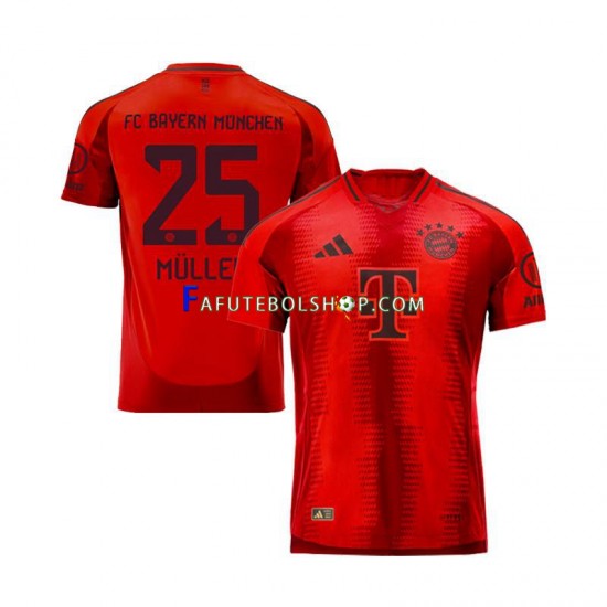 Camisa 1 Bayern de Munique Thomas Muller 25 2024-2025 manga curta ,Masculino